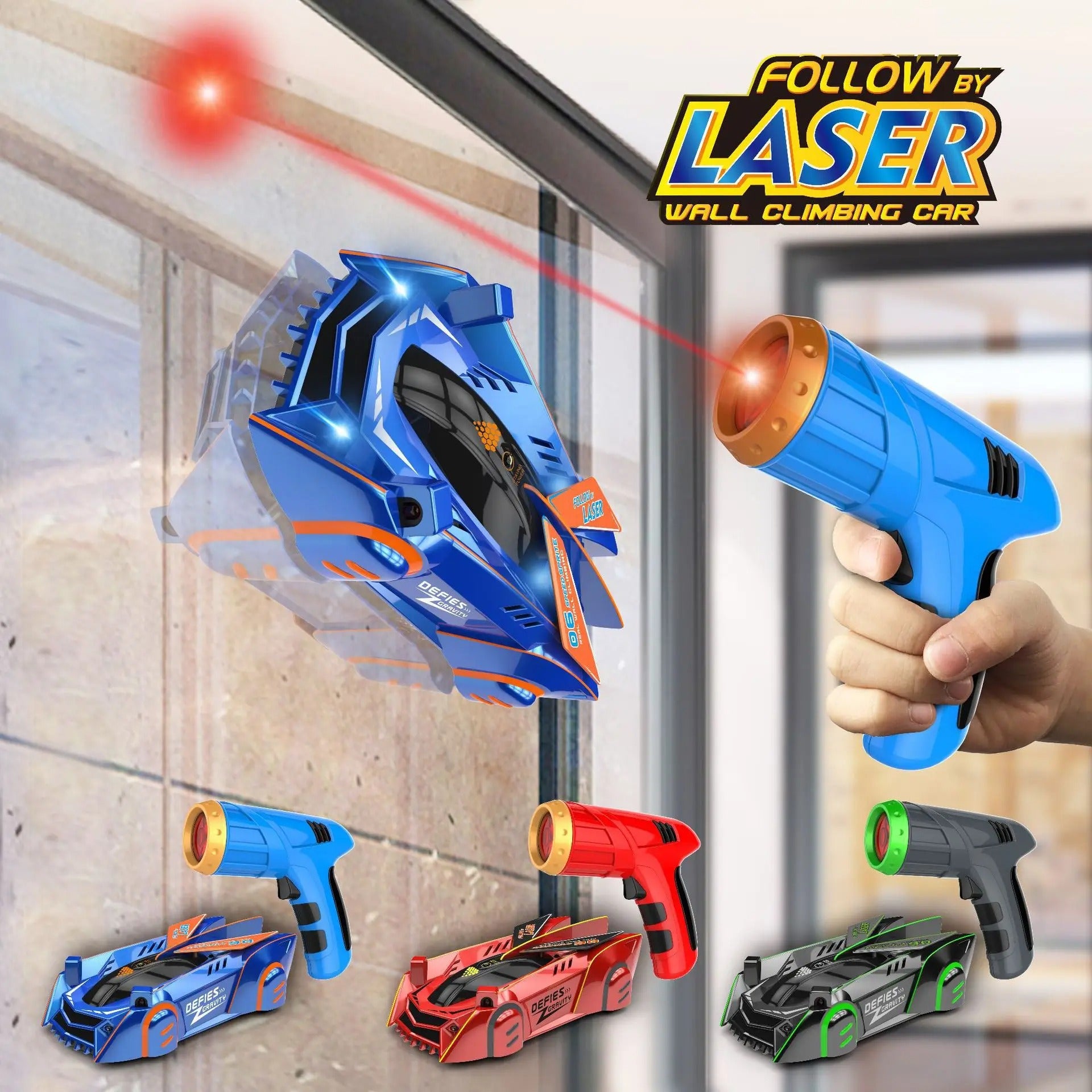 Laser Wall Climbing Car Kids