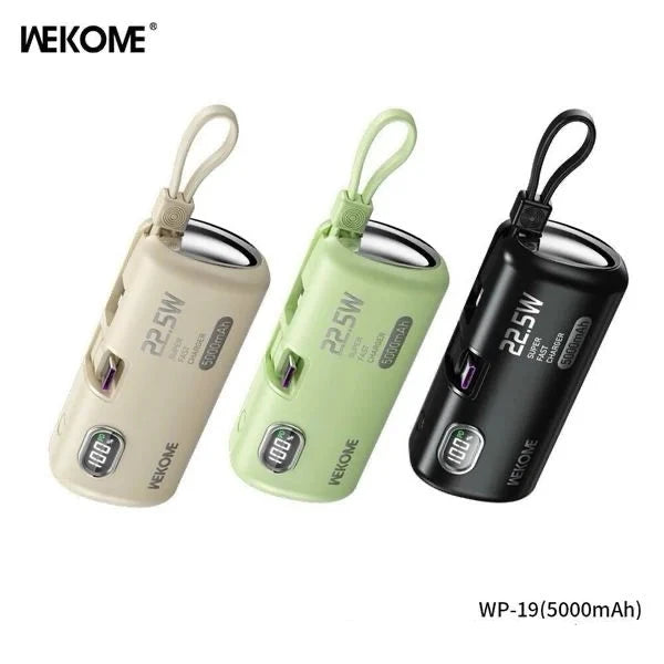 Emergency 5000mAh Power Bank 22.5W Fast Phone Charger