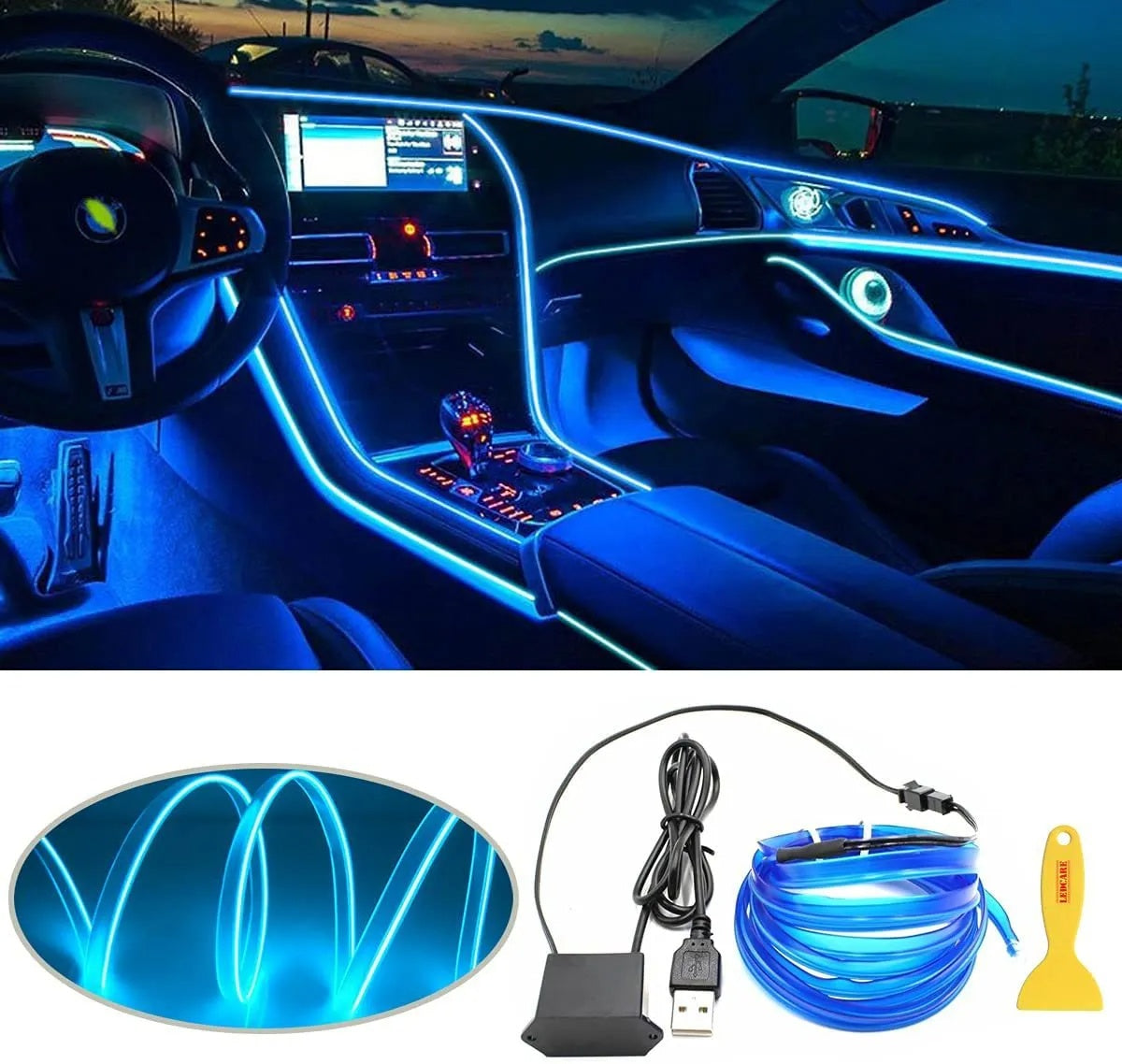 5M Car Interior Lighting LED Strip