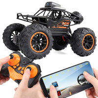 Thumbnail for 2.4G Controller APP Remote Control WiFi Camera High-speed Drift Off-road Car 4WD Double Steering Buggy RC Rock Crawler