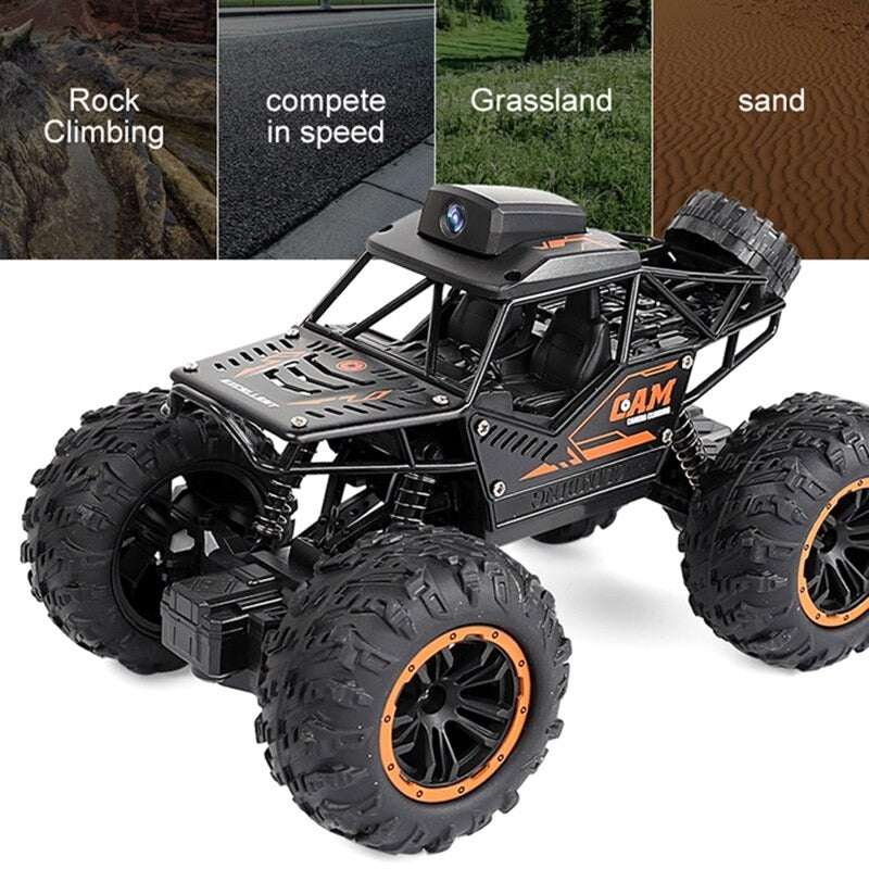 2.4G Controller APP Remote Control WiFi Camera High-speed Drift Off-road Car 4WD Double Steering Buggy RC Rock Crawler