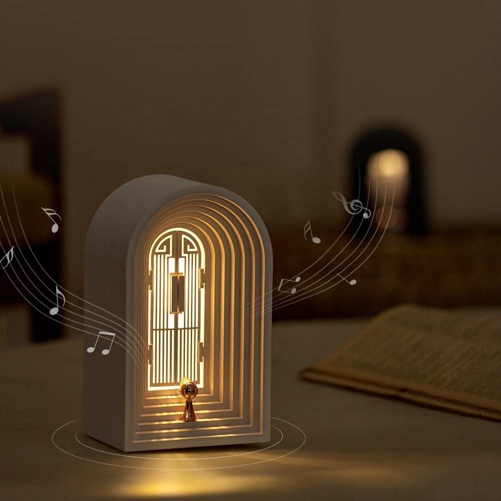 Nordic Table Night Light with Bluetooth Speaker