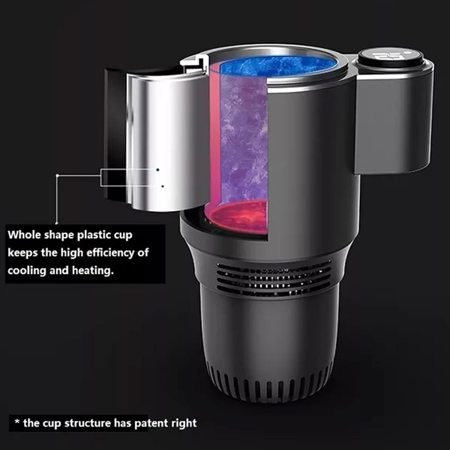 Smart 2 in 1 12V Car Heating Cooling Cup
