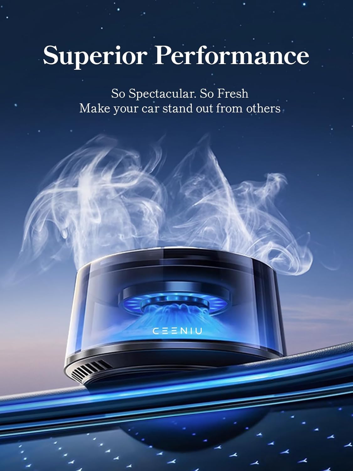 Smart Car/Home Air Fresheners with 2 Refills Last 200+ Hours