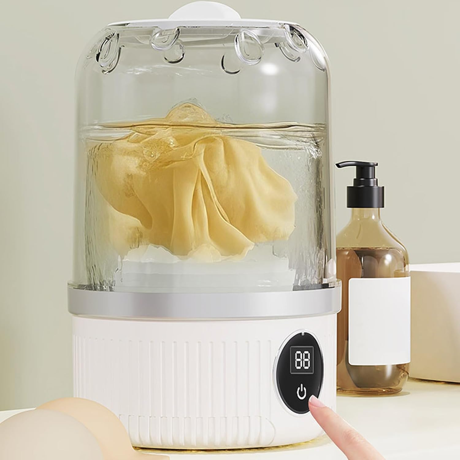 Sock Washing Machine | Baby Washing Machine | Compact Cordless Electric Automatic Device For Underwear Socks Student Dorm