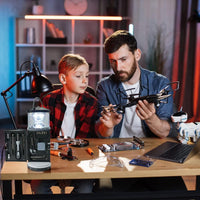 Thumbnail for BIGTREE 2 in 1 LED Camping Tool Torch with Screwdriver Set 17 Pieces Tool Household Outdoor Emergency Light Bright Portable Lamp Hardware Tool Set (Camping Light)
