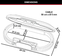 Thumbnail for MASTER LOCK Mini Portable Safe With Cable] [Combination] [Black] 5900EURD - Keep your belongings safe when you are on the go