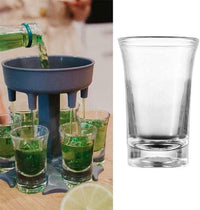 Thumbnail for 6 Shot Glass Dispenser and Holder (Includes 6 shot cups) with Shot Twister