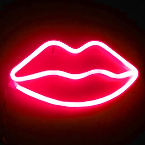 2021 Neon Signs Lights for Wall Decor, USB/Battery Decorative Pink Love Neon Sign, LED Night Light for Valentines Day Decoration, Bedroom, Living Room, Girls Room