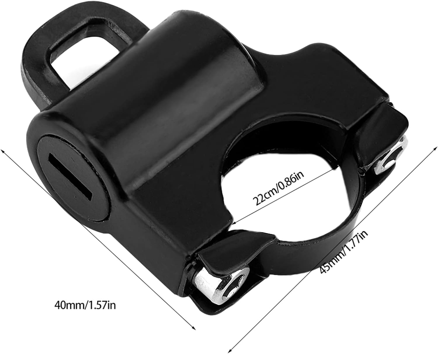Motorcycle Helmet Lock Anti-Theft,Universal Helmet Lock Anti Theft Helmet Lock Cable,Tamper-Proof Helmet Security Lock with 2 Keys,Metal Helmet Locks for Motorcycles Scooter Street Bike