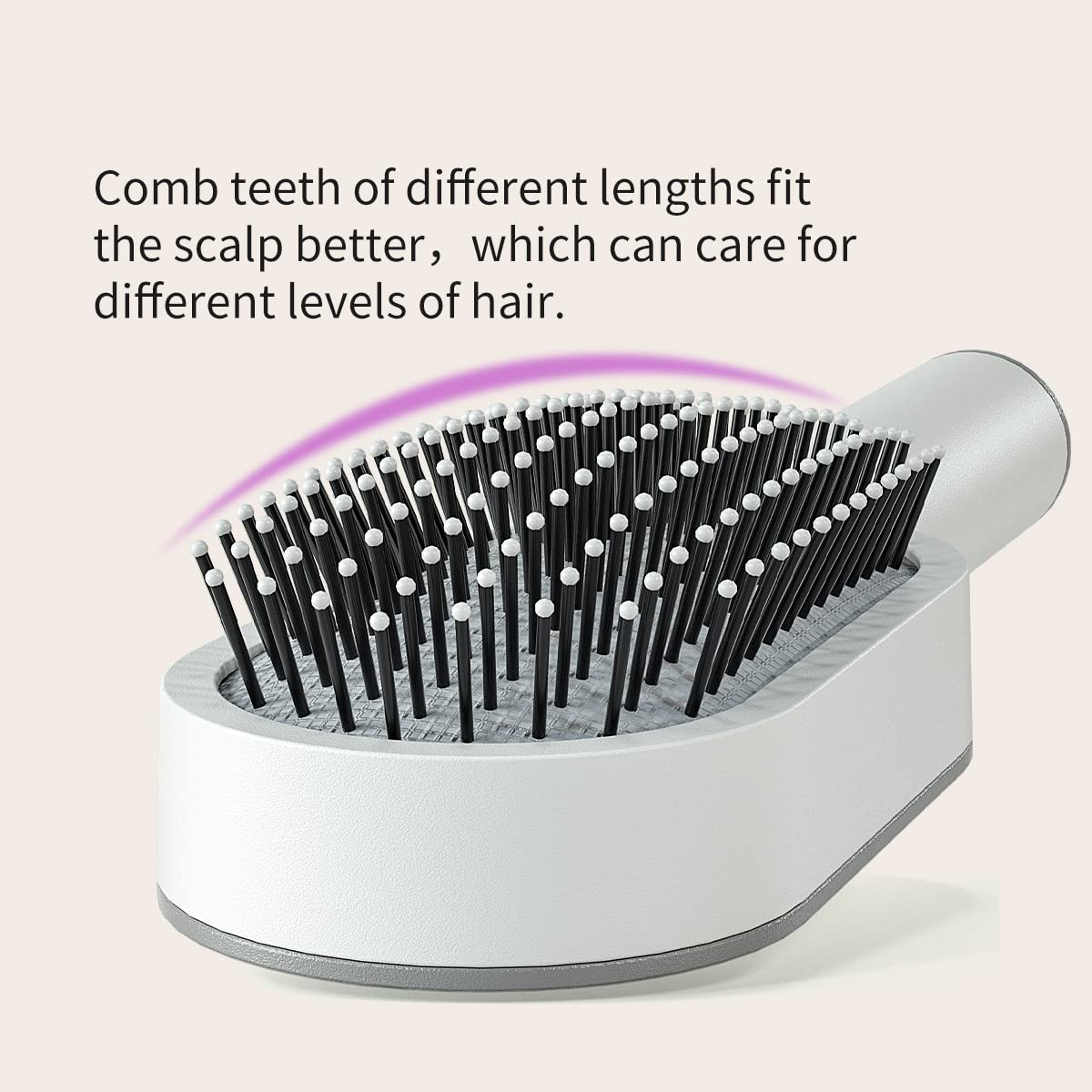 RHOS Detangling Paddle Cushion Brush with Holder