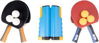 Thumbnail for Portable Ping Pong Paddle Set with Retractable Net, 4 Paddles, 6 Balls, and Carrying Case