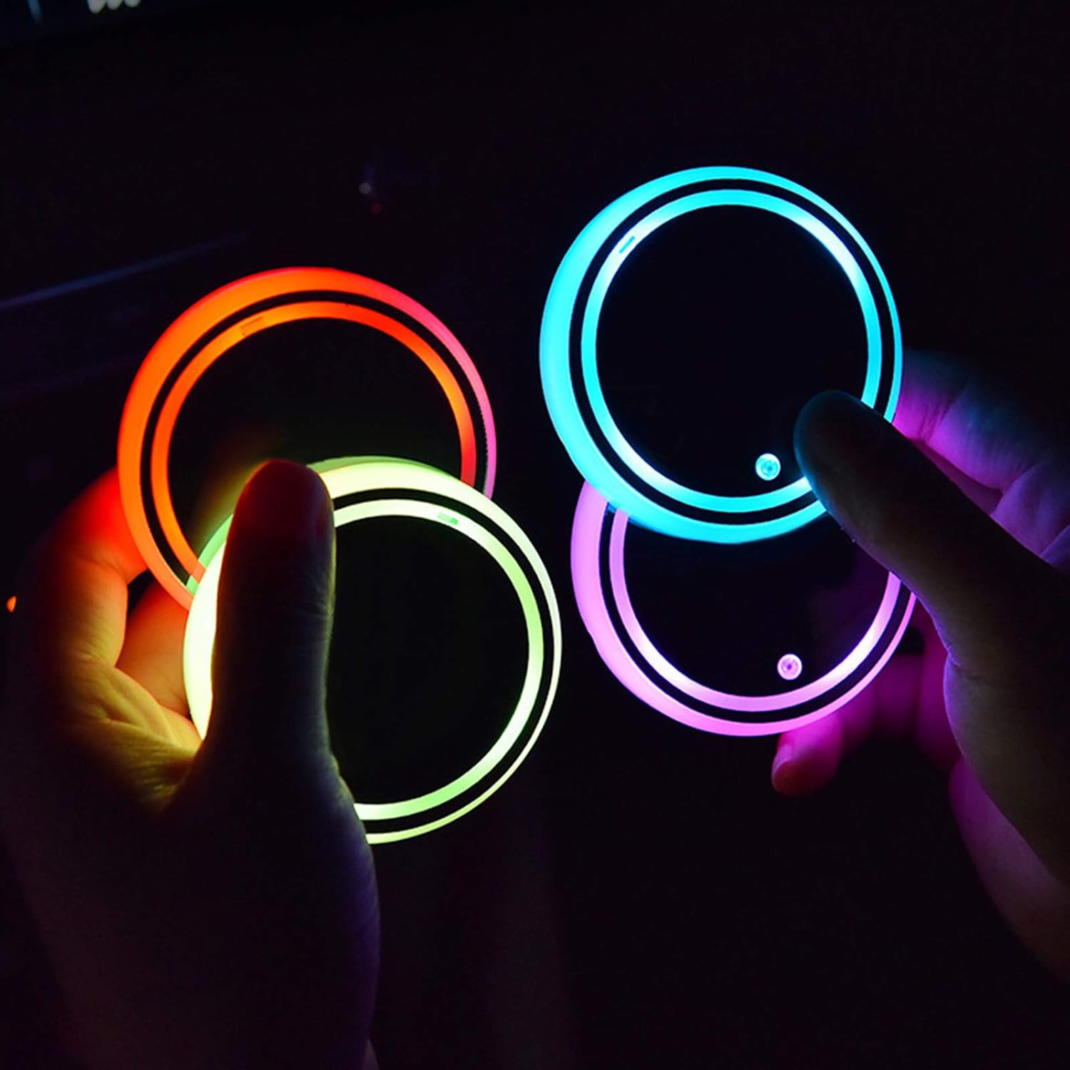 LED Cup Holder Lights for Car