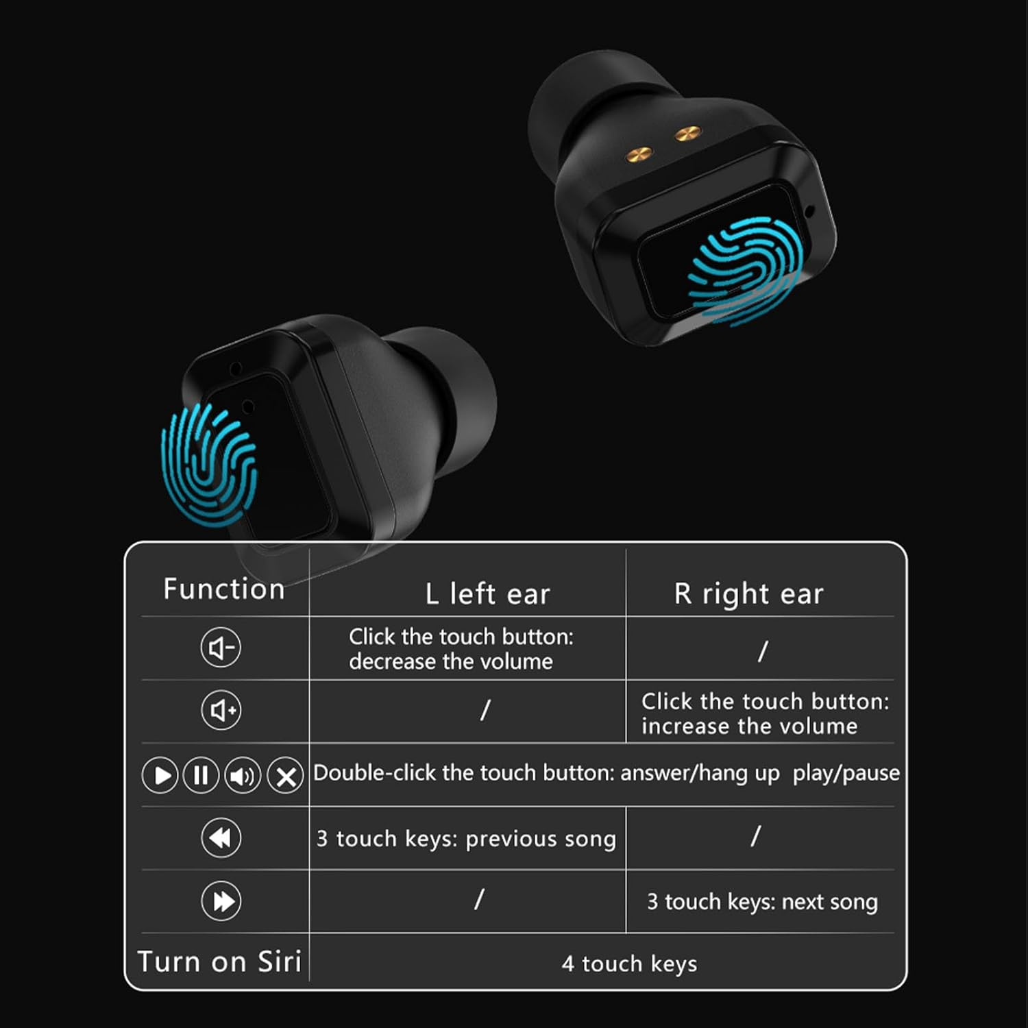 Findtime Smart Watch 1.53 Inch with Bluetooth Wireless Earphones