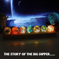 Thumbnail for Glass Crystal Ball with Wood LED Lights Base 7 Balls