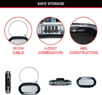 Thumbnail for MASTER LOCK Mini Portable Safe With Cable] [Combination] [Black] 5900EURD - Keep your belongings safe when you are on the go