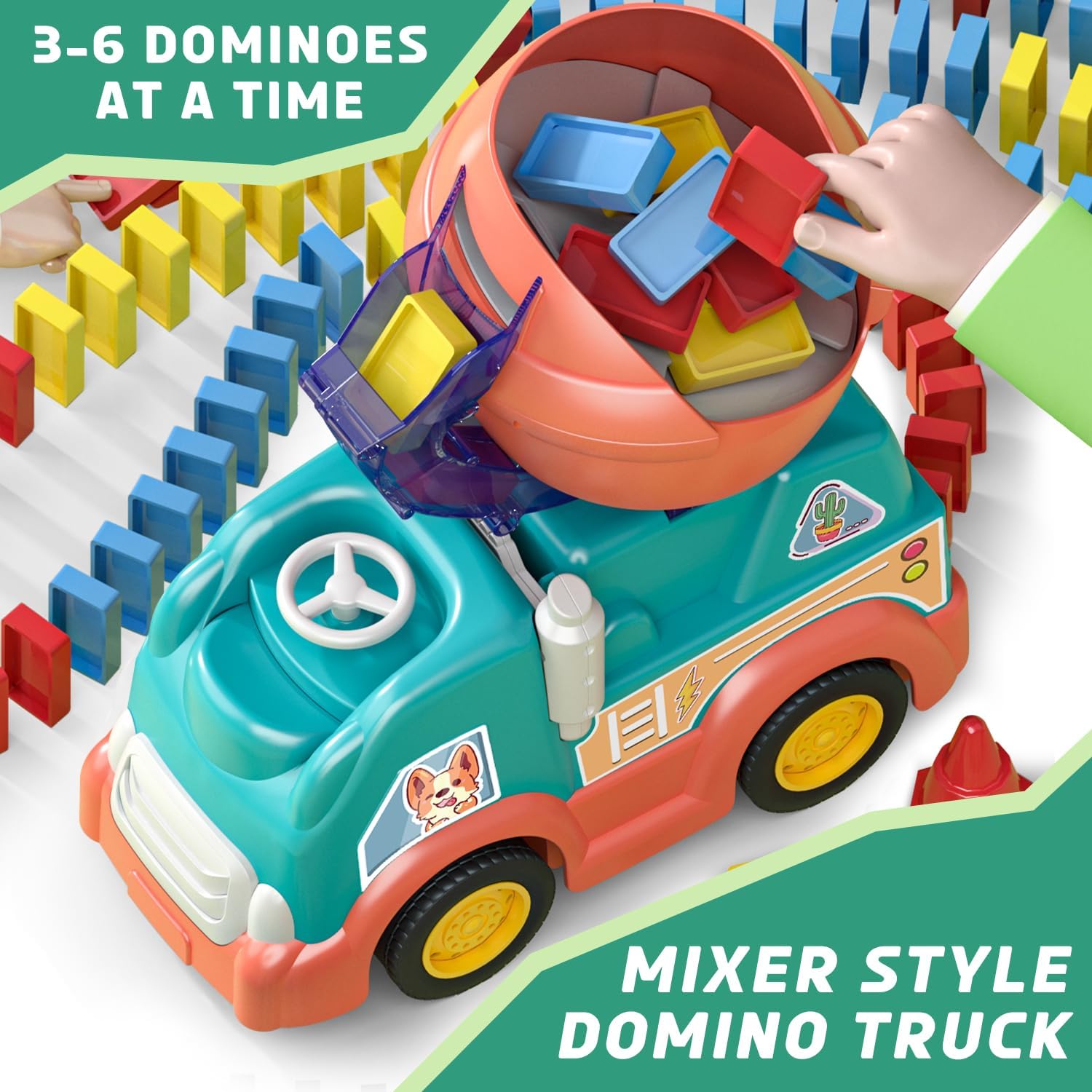 Domino Car™ - Creative Domino Fun - Domino Stone Army