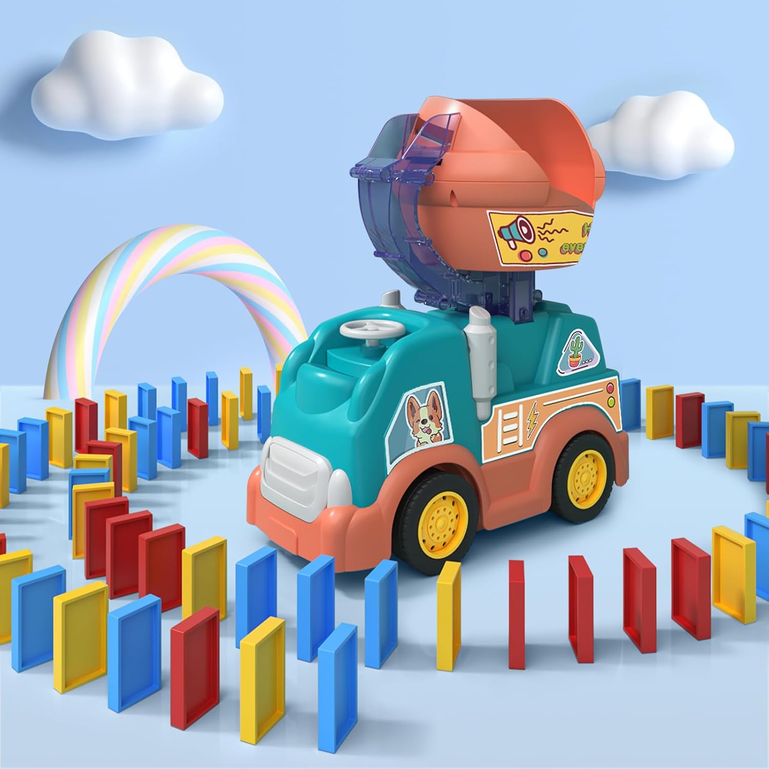 Domino Car™ - Creative Domino Fun - Domino Stone Army