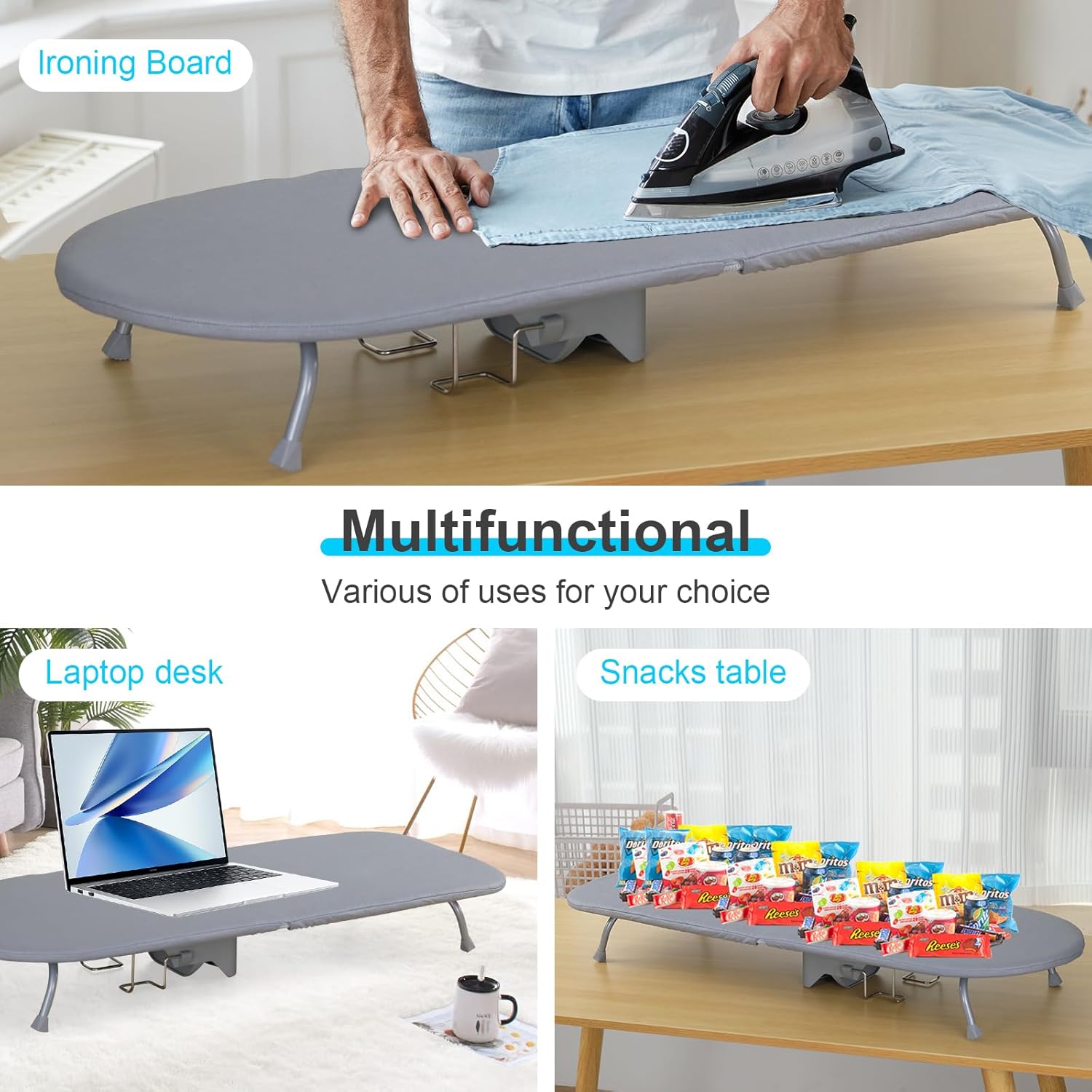 Folding Ironing Board Table Ironing Board with Wall Mount