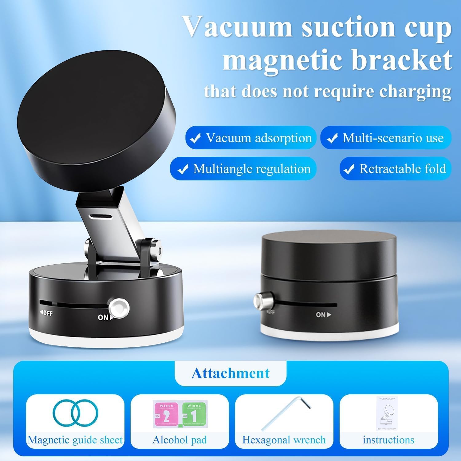 Vacuum Suction Magnetic Phone Holder