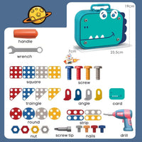 Thumbnail for 3D dinosaur puzzle including drill and tool box gift for boys and girls (211 pieces)