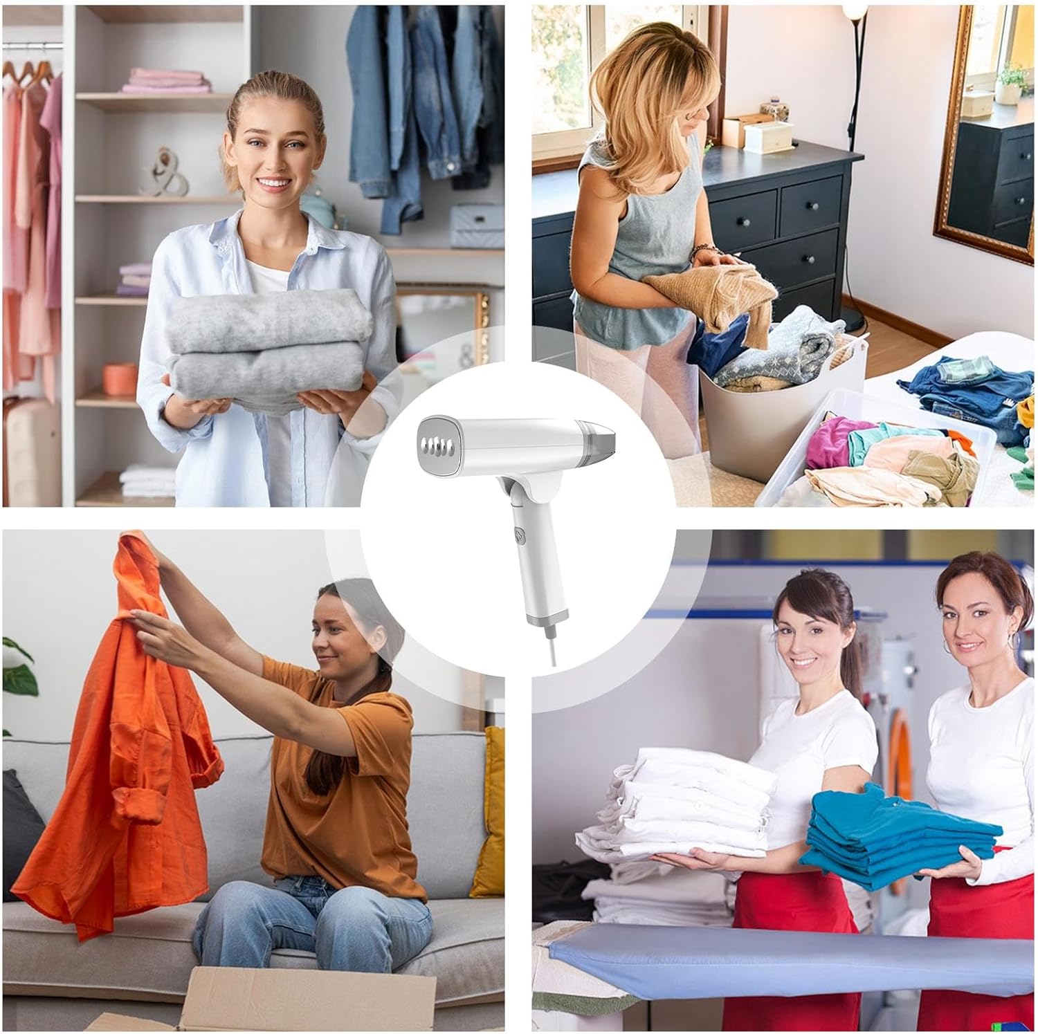 Travel Steam Iron | Mini Compact Travel Steamer - Foldable for Home & Fabrics