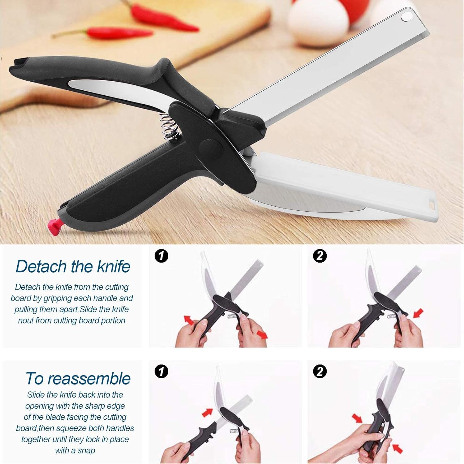 Gudebuy Kitchen Scissors Stainless Steel