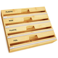 Thumbnail for 4-in-1 Bamboo Wrap Dispenser with Cutter and Labels