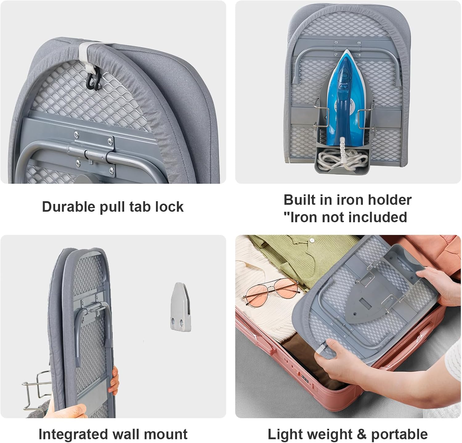 Folding Ironing Board Table Ironing Board with Wall Mount