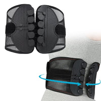 Thumbnail for Back Support for Lower Back Pain Relief, Breathable Mesh Design with Lumbar Padding - Adjustable Support Brand: Voiakiu