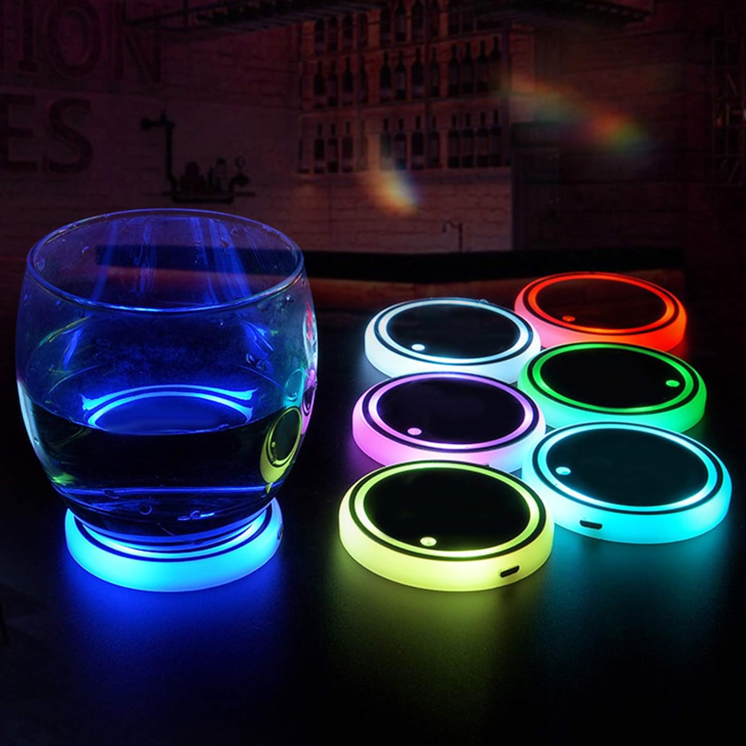 LED Cup Holder Lights for Car
