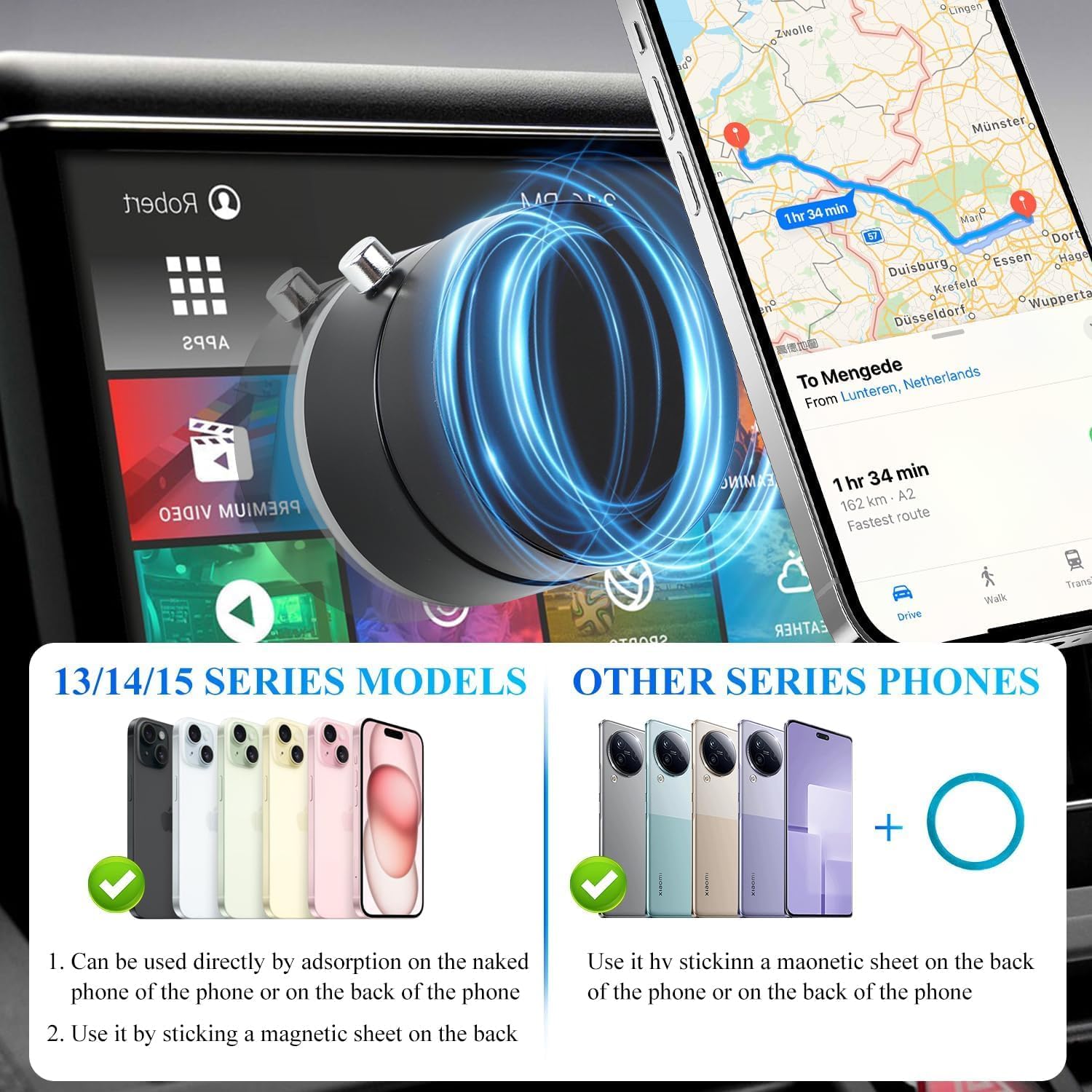 Vacuum Suction Magnetic Phone Holder