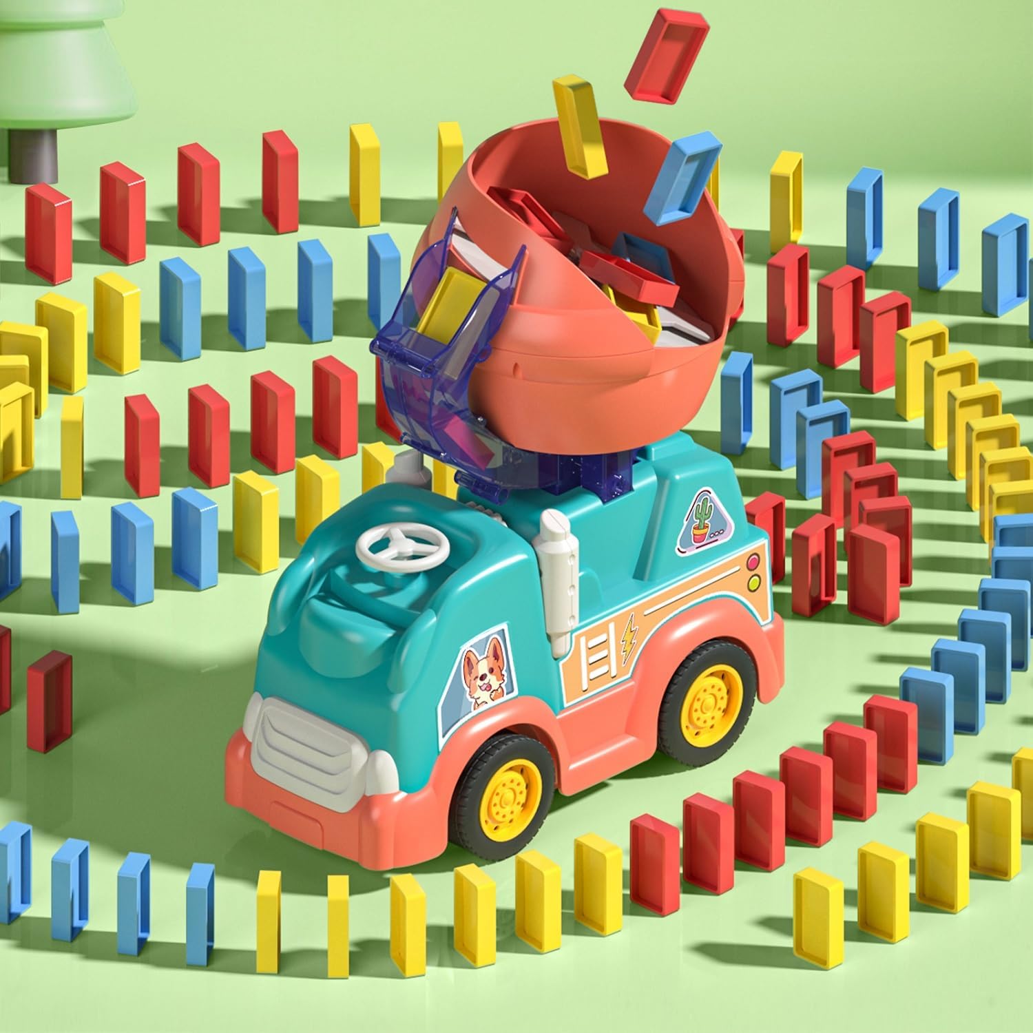 Domino Car™ - Creative Domino Fun - Domino Stone Army