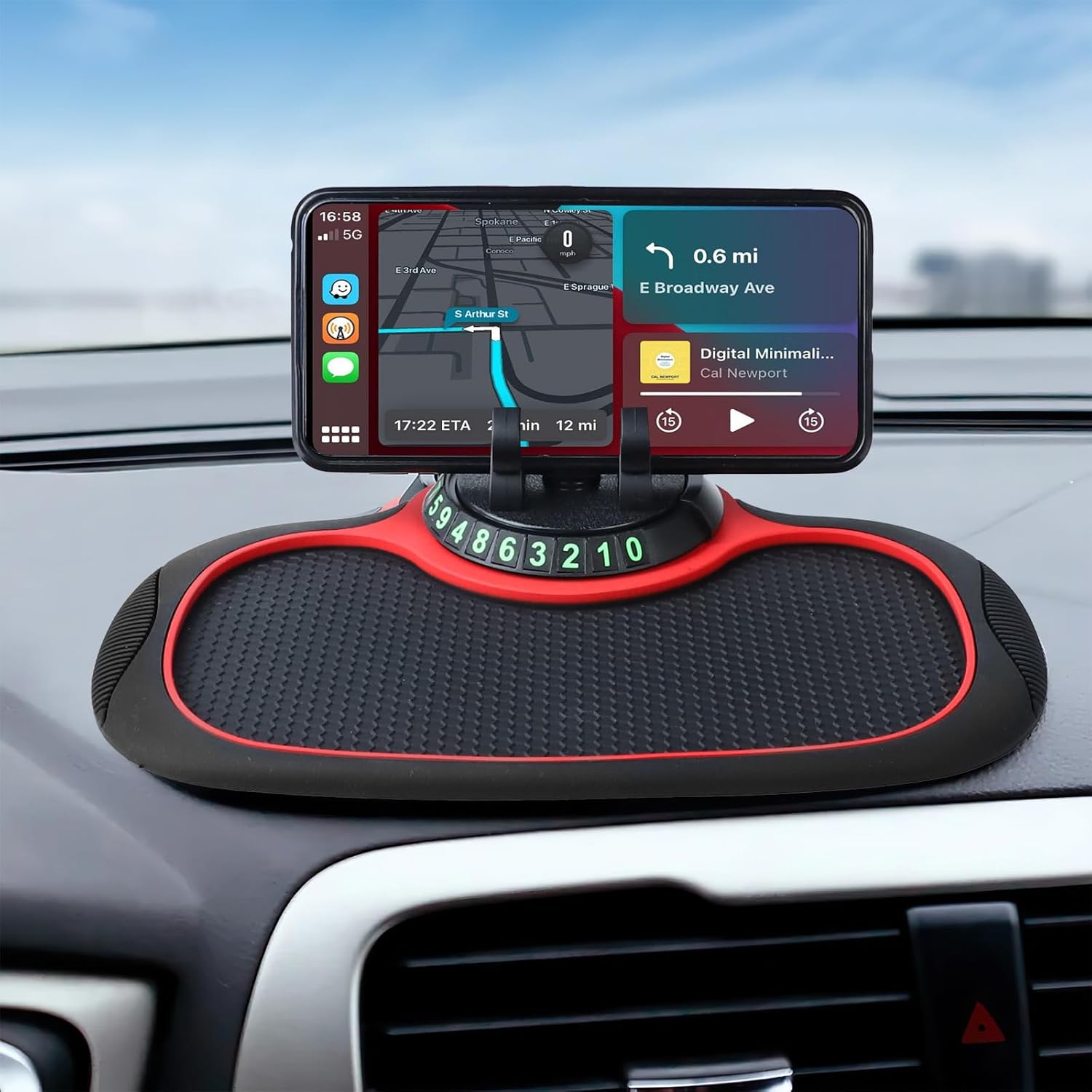 Multifunction Car Anti-Slip Mat Auto Universal Phone Holder