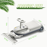 Thumbnail for Cleaning Go Kart for Kids, Ride On Mop Floor Cleaner Go Carts with Cool Lights  Portable Mini Go Kart Retractable Cleaning Mop