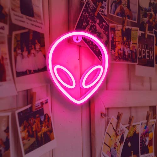 2021 Neon Signs Lights for Wall Decor, USB/Battery Decorative Pink Love Neon Sign, LED Night Light for Valentines Day Decoration, Bedroom, Living Room, Girls Room