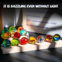 Thumbnail for Glass Crystal Ball with Wood LED Lights Base 7 Balls