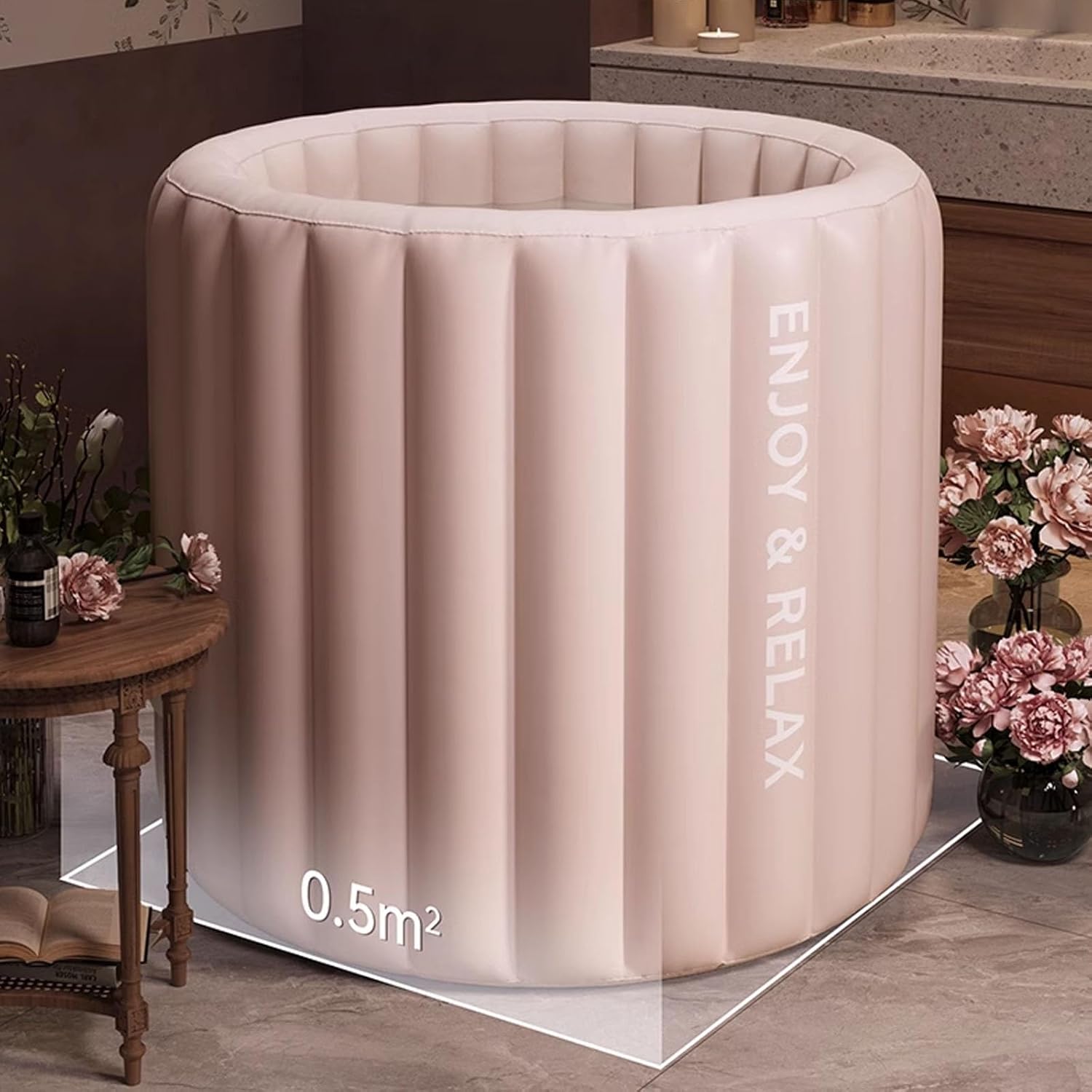 Inflatable Bathtub with Pump 45s Quick Setup