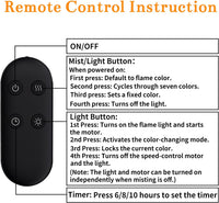 Thumbnail for 280ml Simulated Charcoal Fireplace Aroma Humidifier