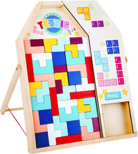 Thumbnail for 40pcs Wooden Puzzle Blocks Puzzle Intelligence Toy Set Creative 3D Russian Blocks Game Toy