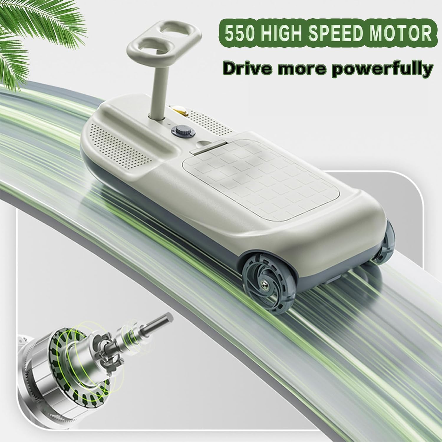 Cleaning Go Kart for Kids, Ride On Mop Floor Cleaner Go Carts with Cool Lights  Portable Mini Go Kart Retractable Cleaning Mop