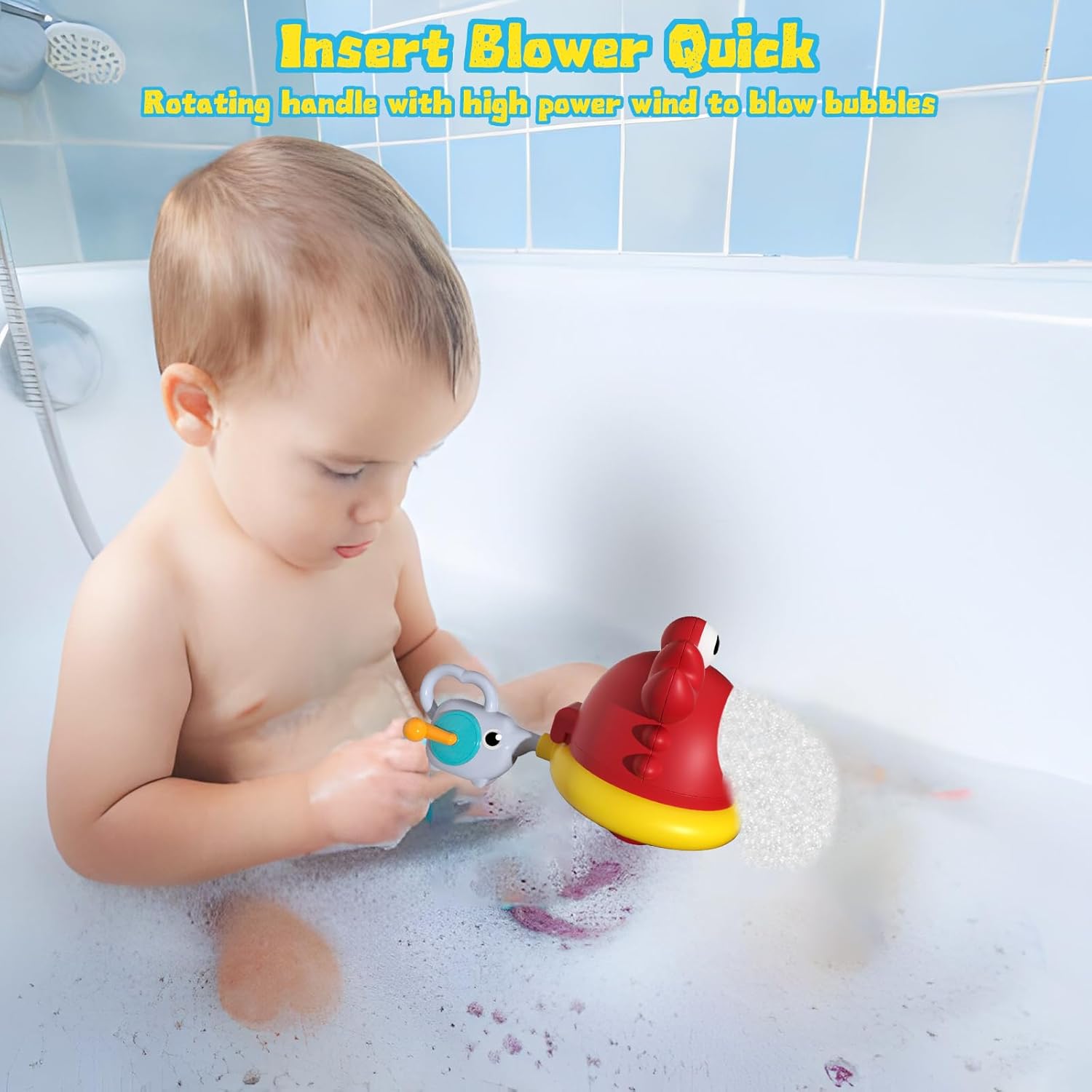 Crab Manual Bubble Machine Kids