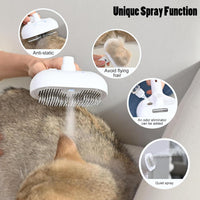 Thumbnail for Steam Grooming Brush for Cats and Dogs - 3 IN 1 Spray Brush