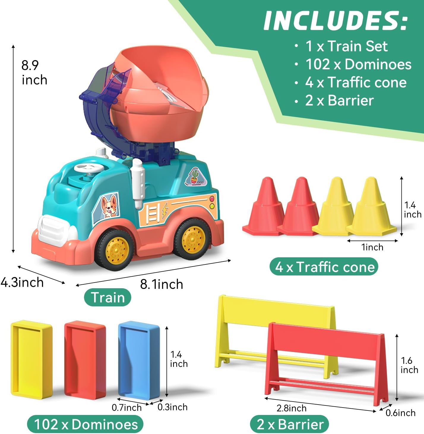 Domino Car™ - Creative Domino Fun - Domino Stone Army