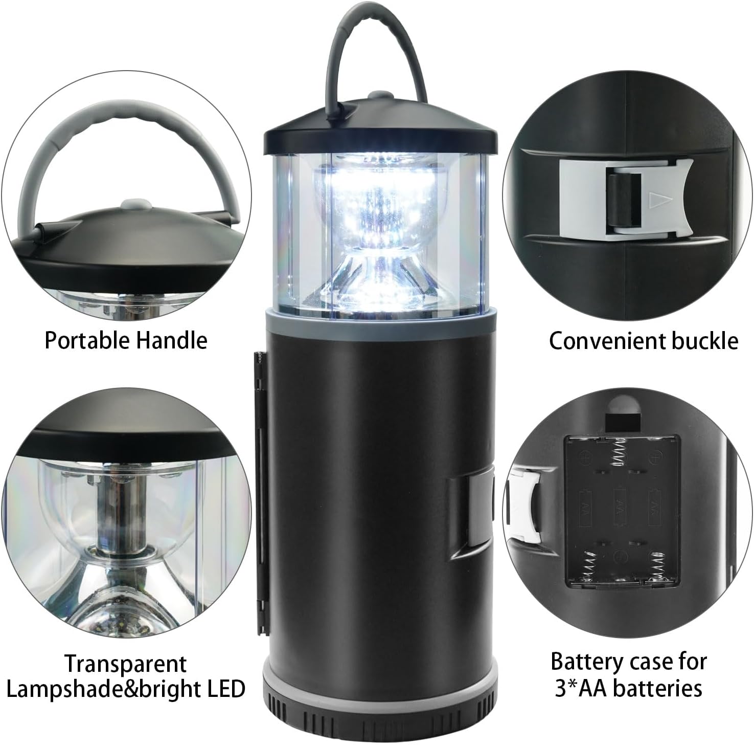 BIGTREE 2 in 1 LED Camping Tool Torch with Screwdriver Set 17 Pieces Tool Household Outdoor Emergency Light Bright Portable Lamp Hardware Tool Set (Camping Light)