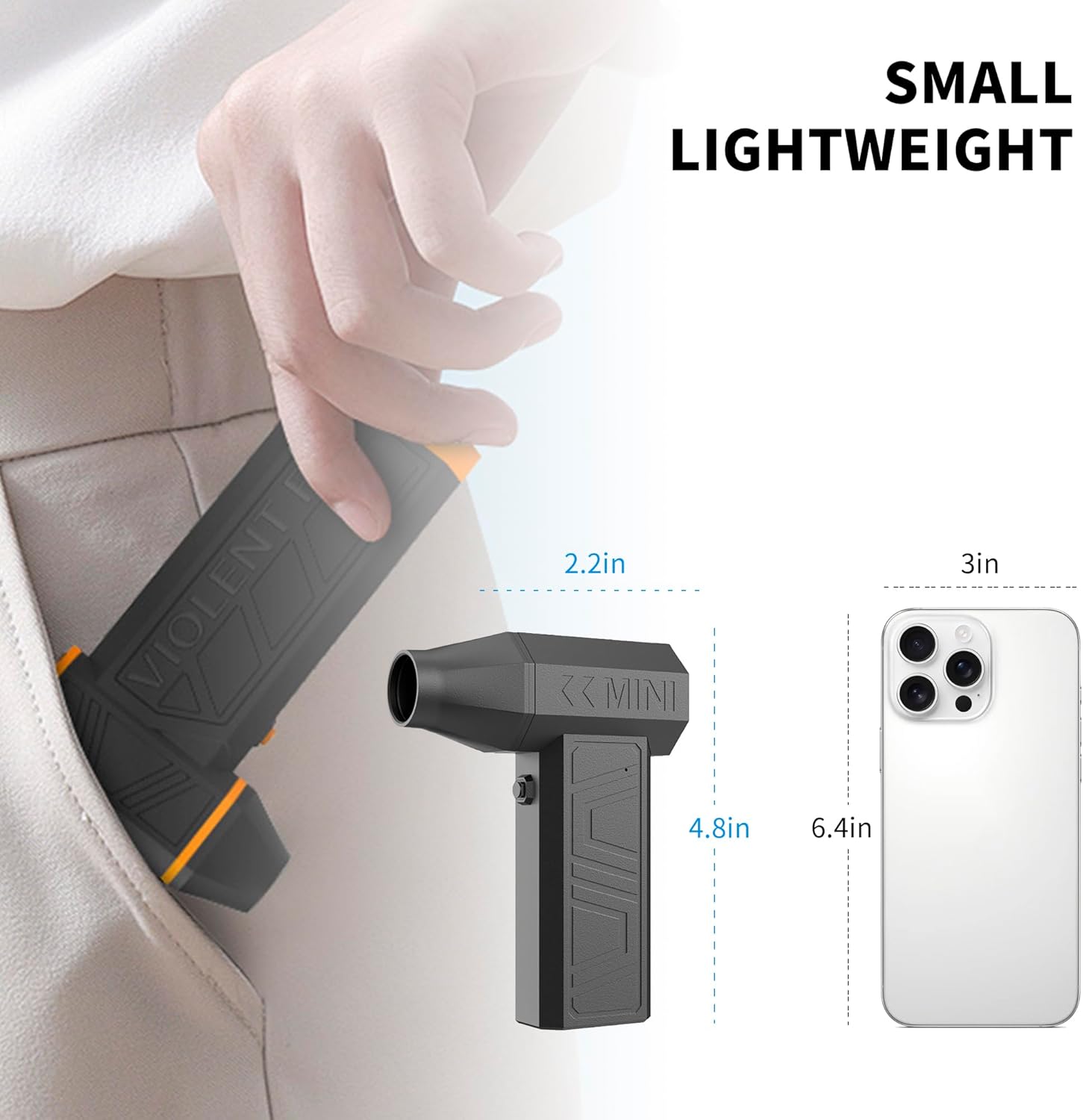 180000RPM Compressed Air Duster Mini Blower Turbo Fan