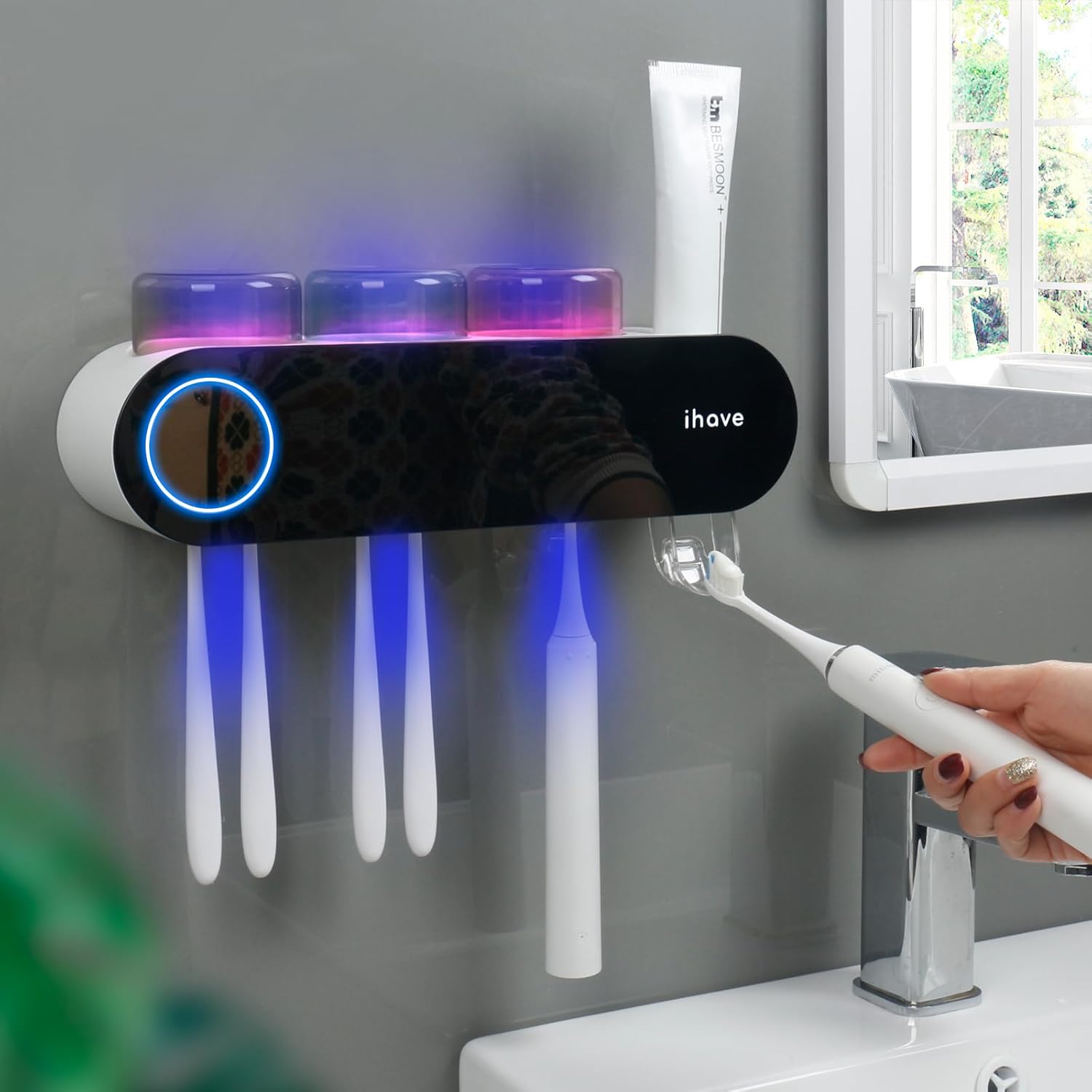 ECOCO UV Sterilization Toothpaste Dispenser