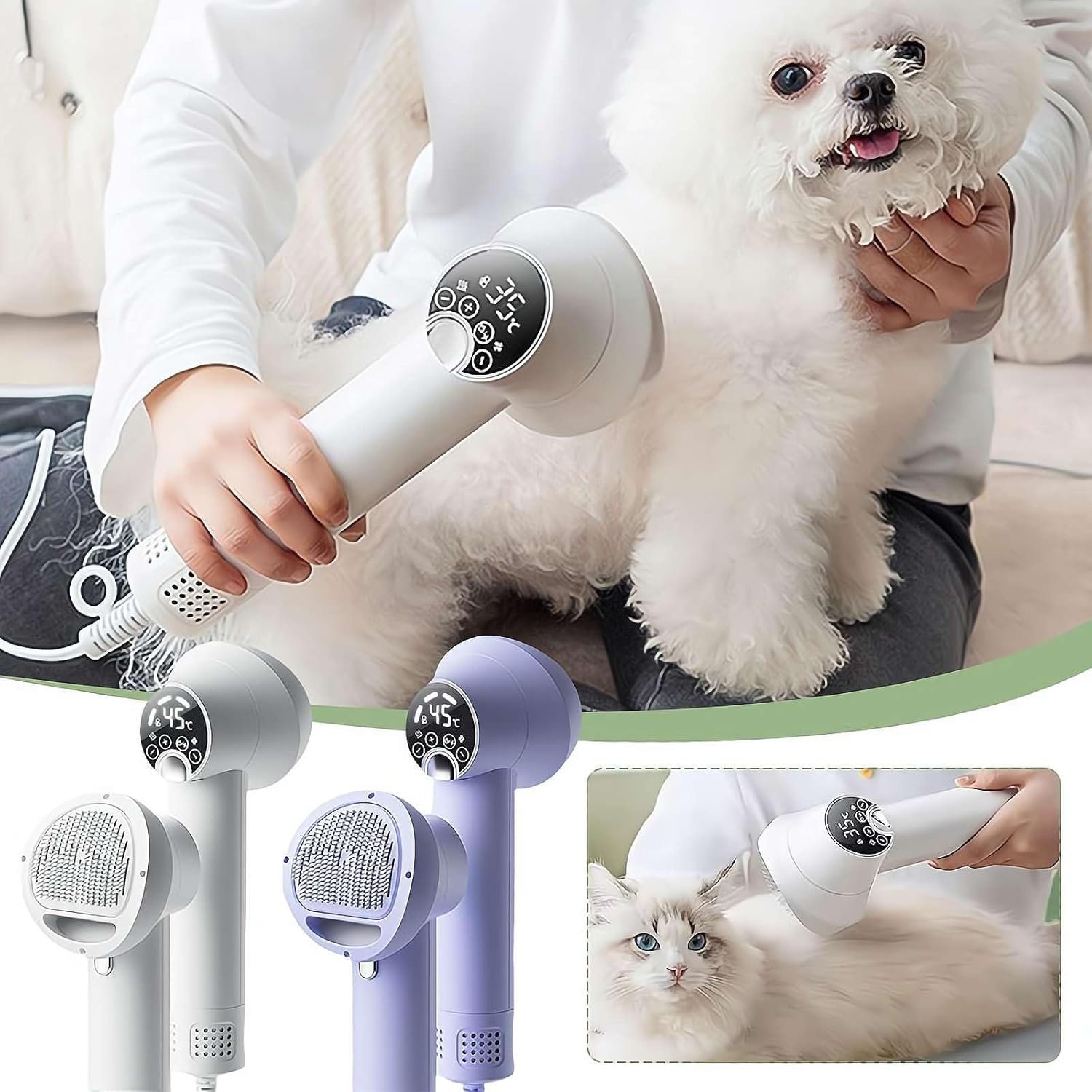 Smart Pet Blow & Comb Silent Hair Dryer