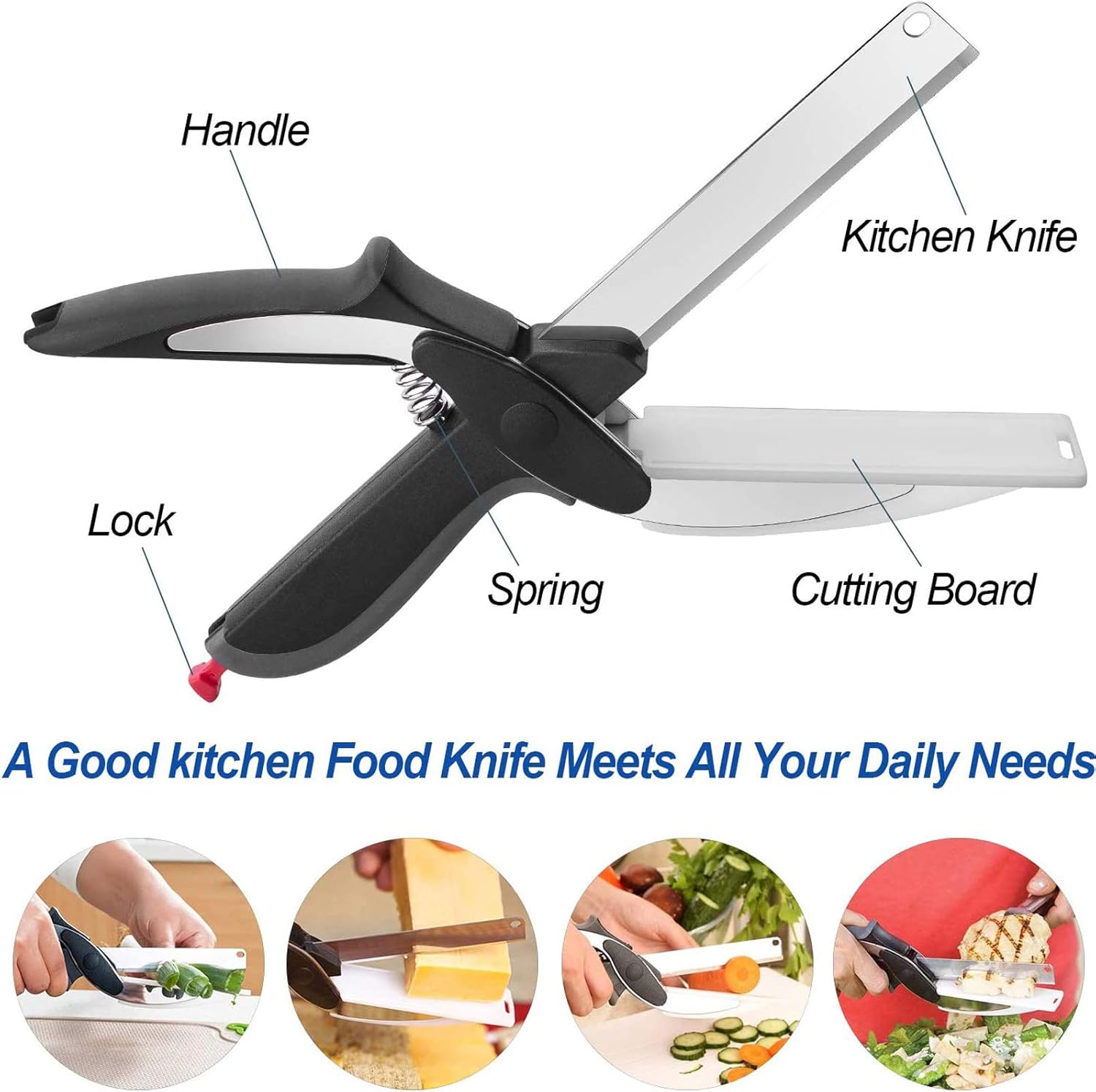 Gudebuy Kitchen Scissors Stainless Steel