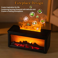 Thumbnail for 280ml Simulated Charcoal Fireplace Aroma Humidifier